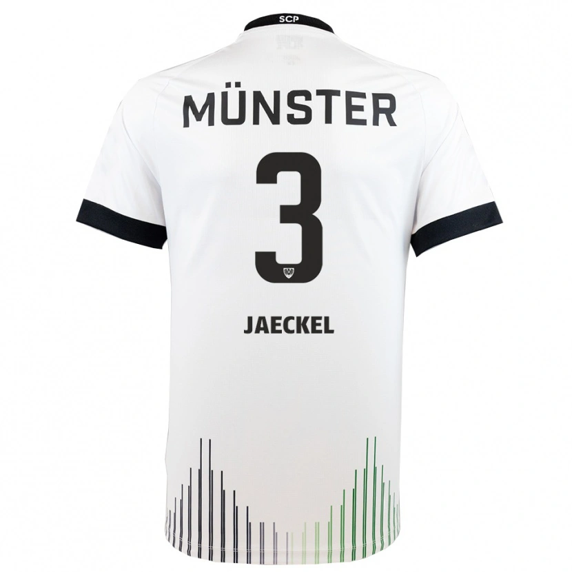 Danxen Women Paul Jaeckel #3 White Black Away Jersey 2025/26 T-Shirt