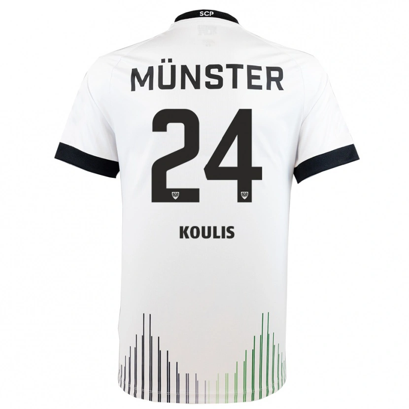 Danxen Women Niko Koulis #24 White Black Away Jersey 2025/26 T-Shirt