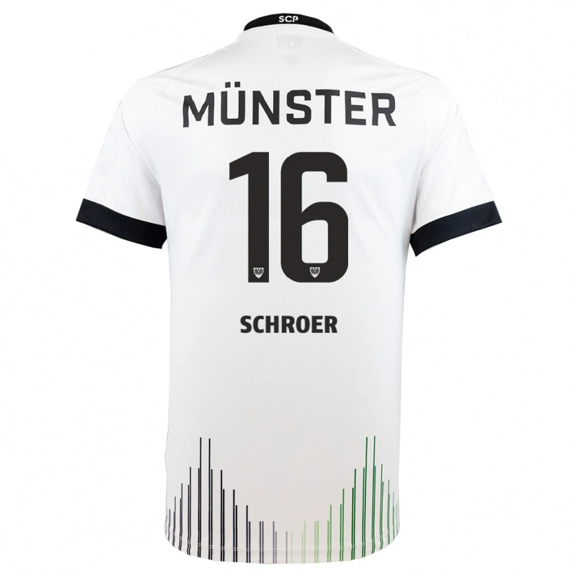 Danxen Women Luca Schroer #16 White Black Away Jersey 2025/26 T-Shirt