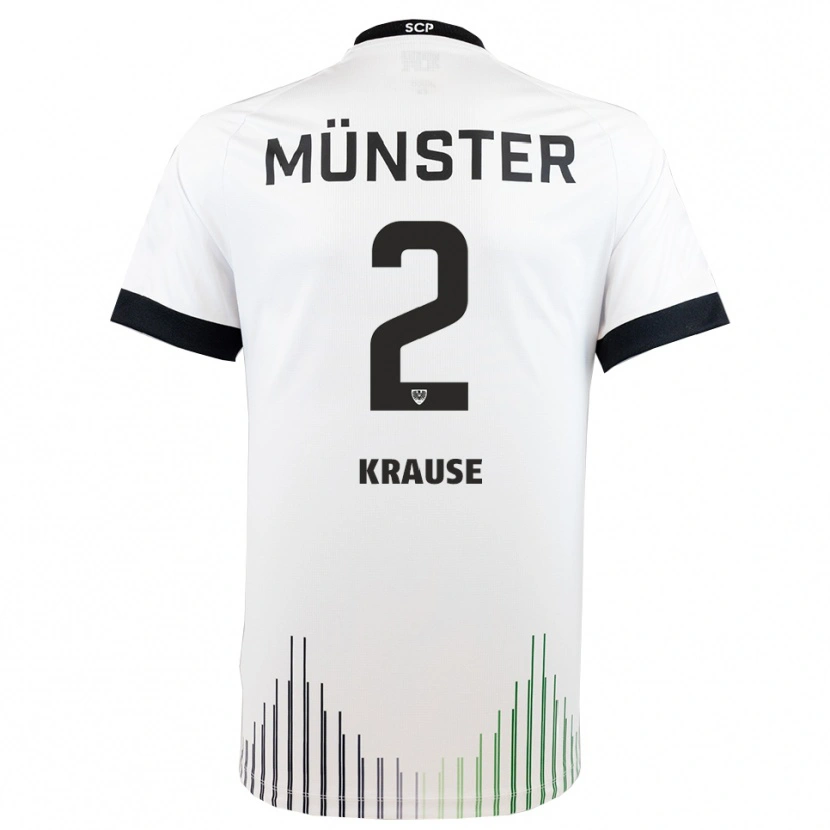 Danxen Women Moritz Krause #2 White Black Away Jersey 2025/26 T-Shirt