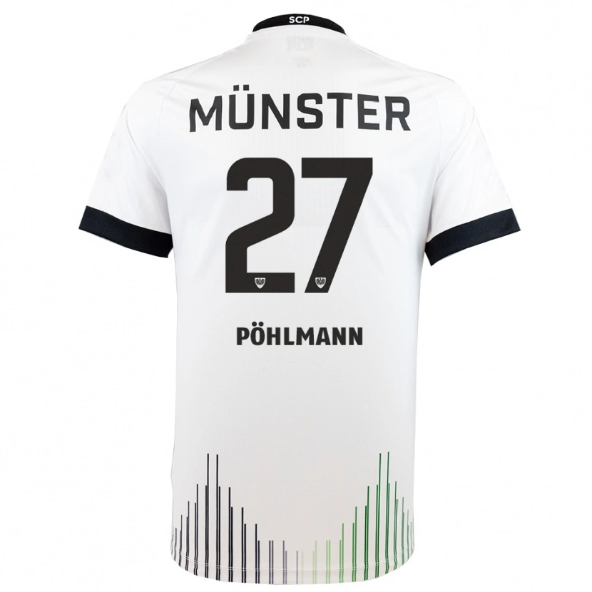 Danxen Women Phil Pöhlmann #27 White Black Away Jersey 2025/26 T-Shirt
