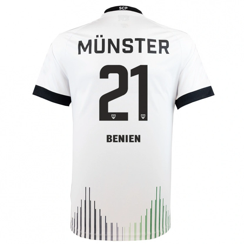 Danxen Women Lennet Benien #21 White Black Away Jersey 2025/26 T-Shirt