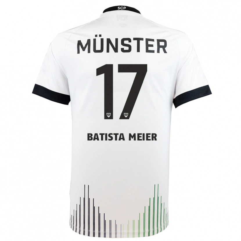 Danxen Women Oliver Batista Meier #17 White Black Away Jersey 2025/26 T-Shirt