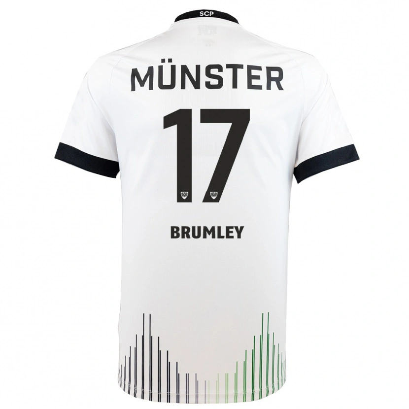 Danxen Women Florian Brumley #17 White Black Away Jersey 2025/26 T-Shirt
