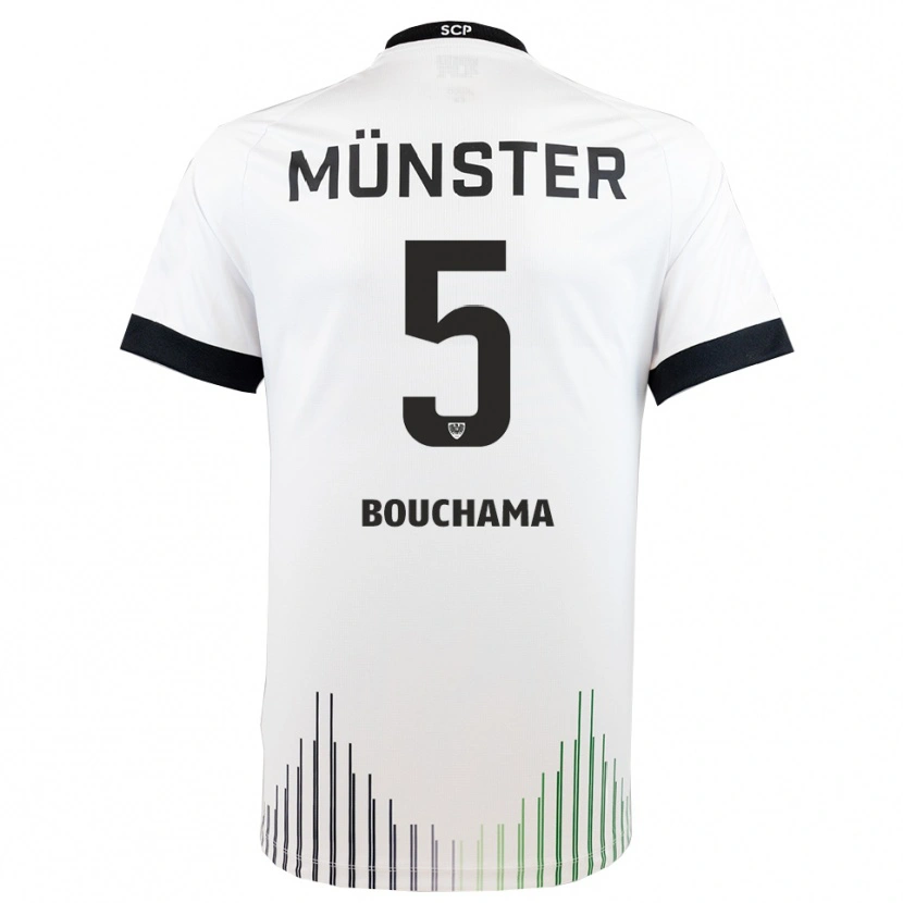 Danxen Women Yassine Bouchama #5 White Black Away Jersey 2025/26 T-Shirt
