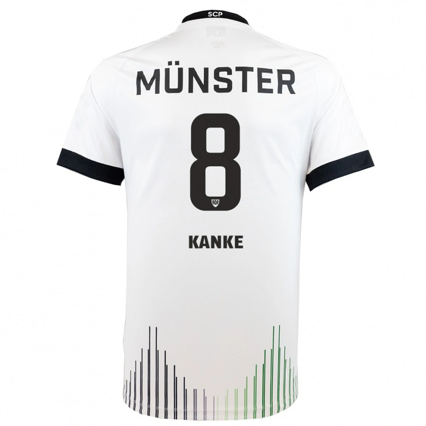 Danxen Women Tim Kanke #8 White Black Away Jersey 2025/26 T-Shirt