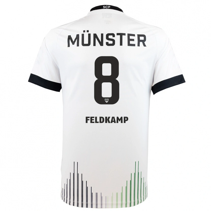 Danxen Women Noah Feldkamp #8 White Black Away Jersey 2025/26 T-Shirt