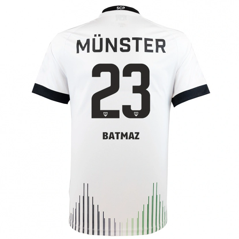 Danxen Women Malik Batmaz #23 White Black Away Jersey 2025/26 T-Shirt