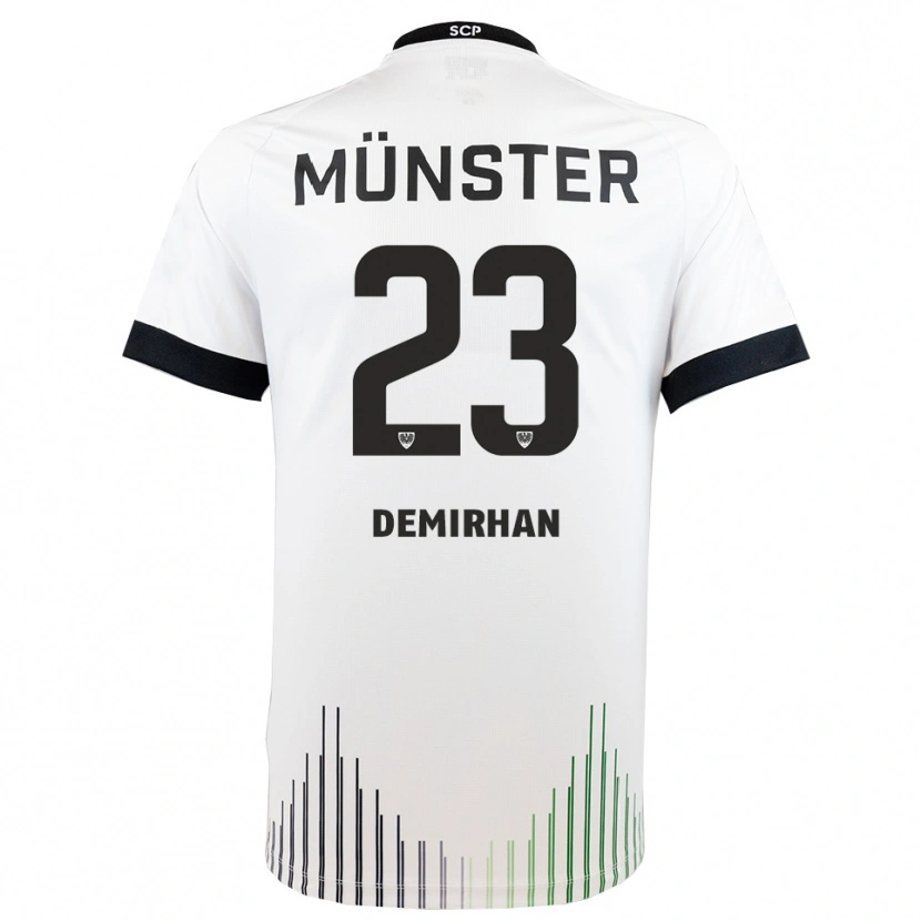 Danxen Women Mikail Demirhan #23 White Black Away Jersey 2025/26 T-Shirt