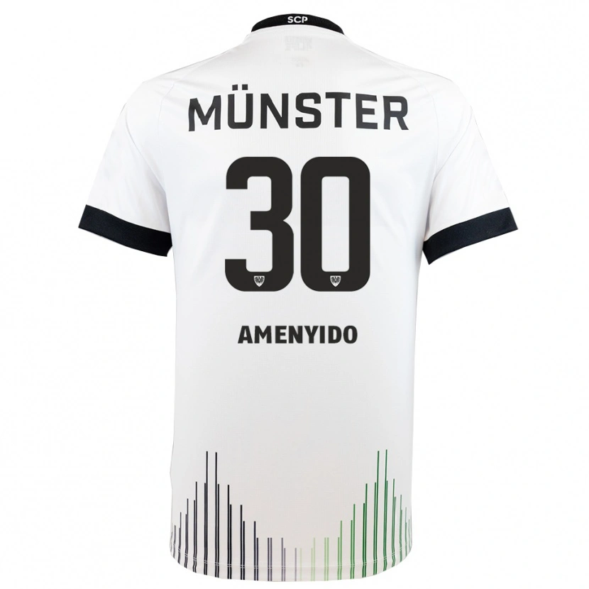 Danxen Women Etienne Amenyido #30 White Black Away Jersey 2025/26 T-Shirt