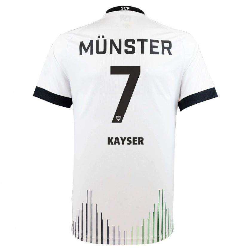 Danxen Women Leon Kayser #7 White Black Away Jersey 2025/26 T-Shirt