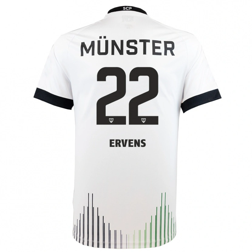 Danxen Women Paul Ervens #22 White Black Away Jersey 2025/26 T-Shirt