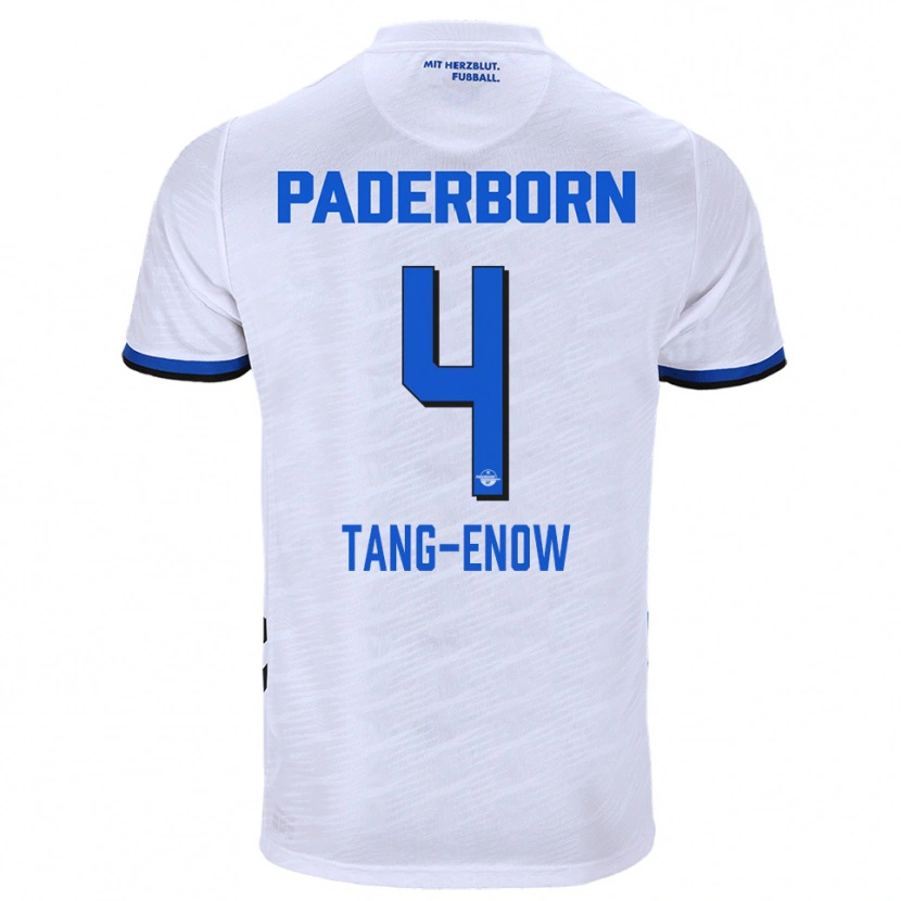 Danxen Women Jason Tang-Enow #4 White Blue Away Jersey 2025/26 T-Shirt