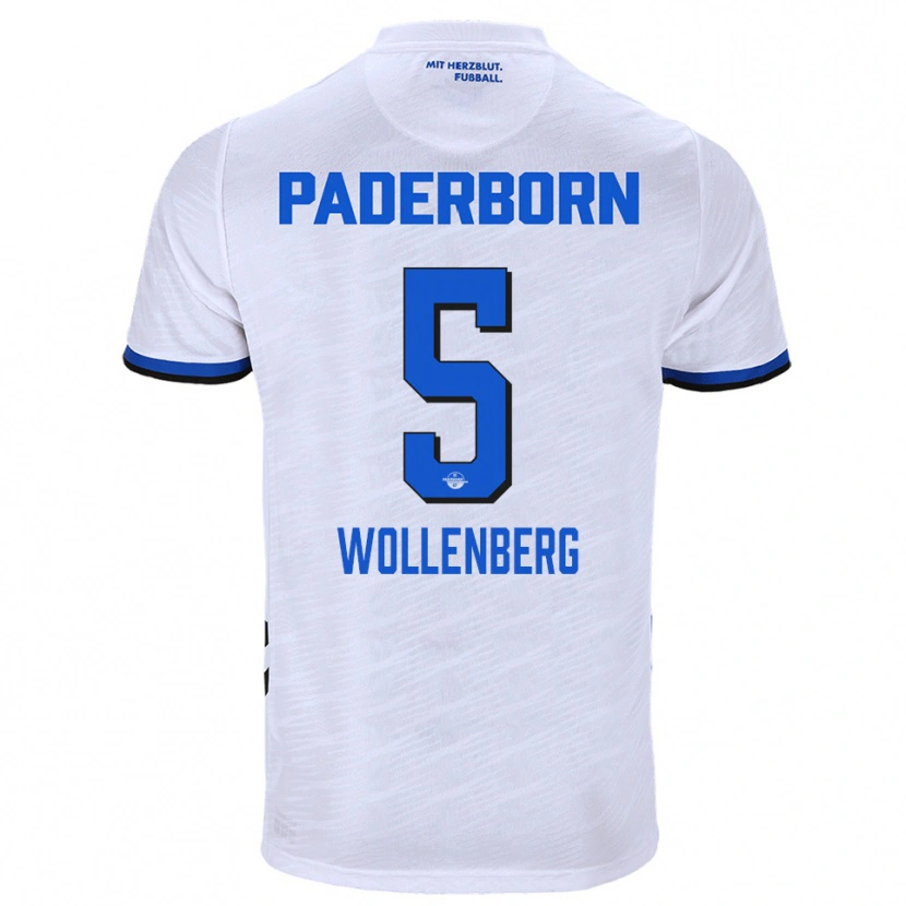 Danxen Women Paul Wollenberg #5 White Blue Away Jersey 2025/26 T-Shirt