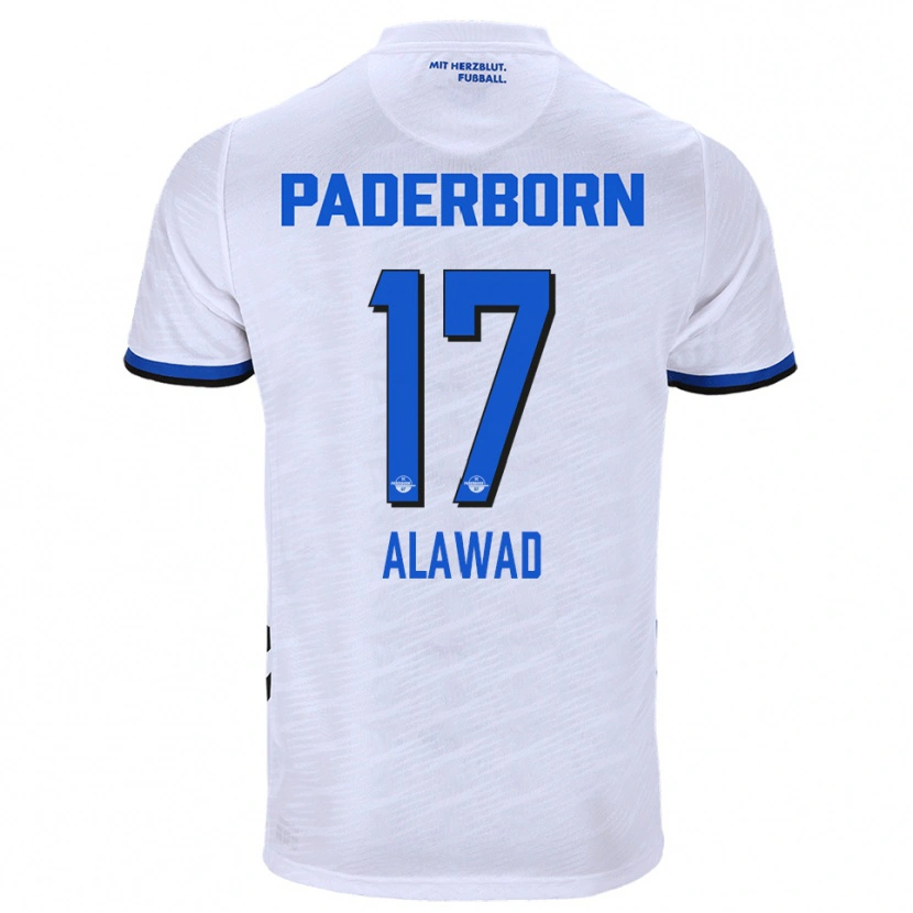 Danxen Women A. Alawad #17 White Blue Away Jersey 2025/26 T-Shirt