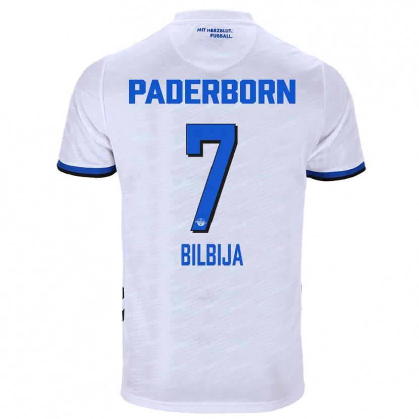 Danxen Women Filip Bilbija #7 White Blue Away Jersey 2025/26 T-Shirt