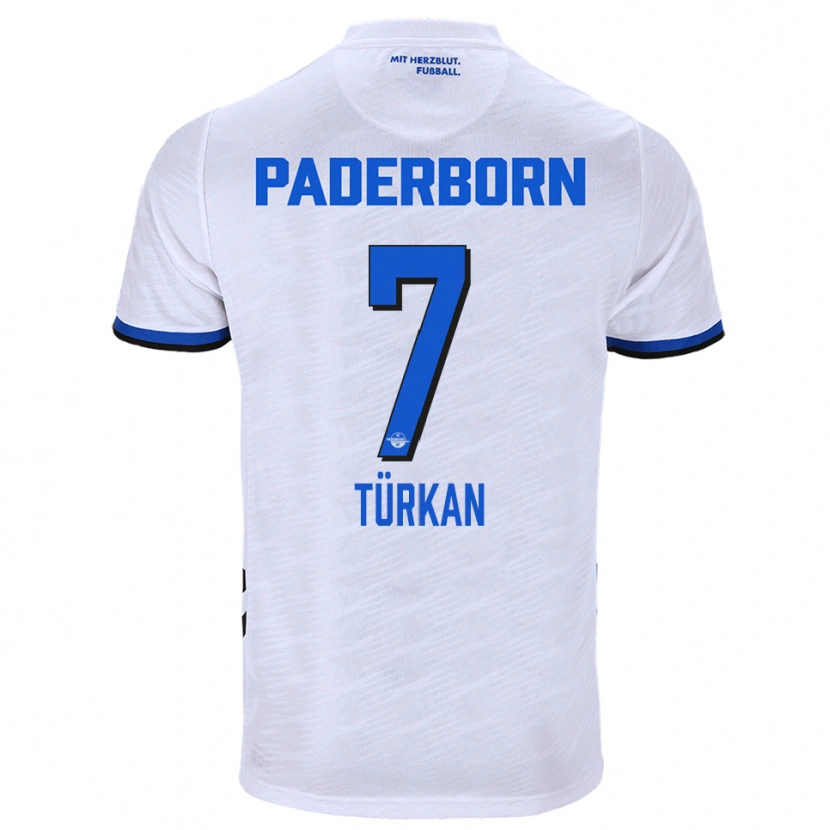 Danxen Women Semih Türkan #7 White Blue Away Jersey 2025/26 T-Shirt