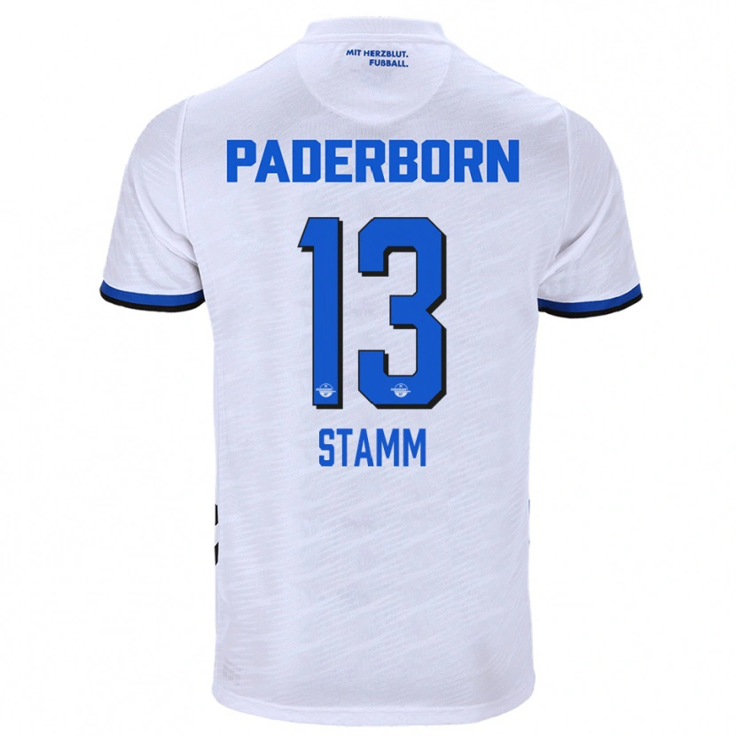Danxen Women David Stamm #13 White Blue Away Jersey 2025/26 T-Shirt