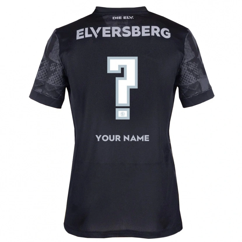 Danxen Women Your Name #0 Black Gray Away Jersey 2025/26 T-Shirt