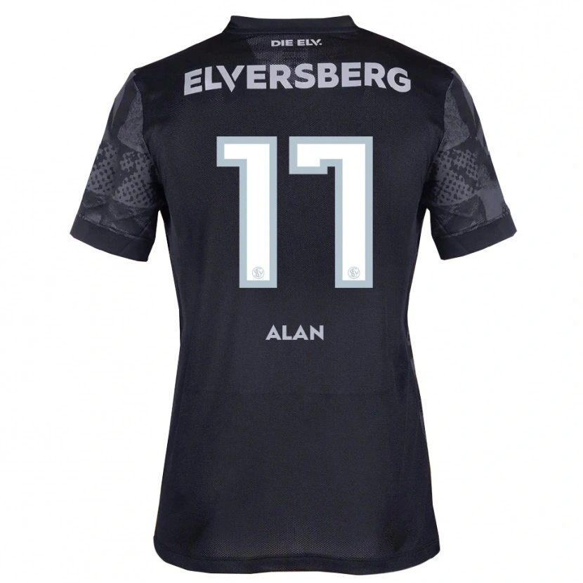 Danxen Women Alan Rodriguez #17 Black Gray Away Jersey 2025/26 T-Shirt