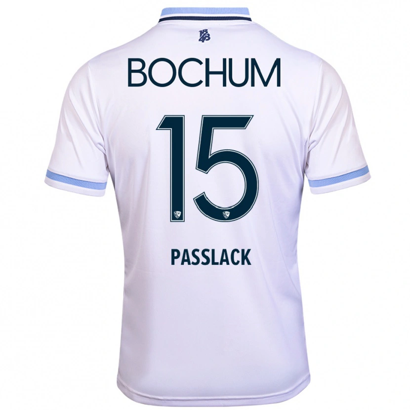 Danxen Women Felix Passlack #15 White Sky Blue Away Jersey 2025/26 T-Shirt
