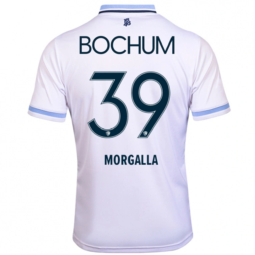 Danxen Women Leandro Morgalla #39 White Sky Blue Away Jersey 2025/26 T-Shirt