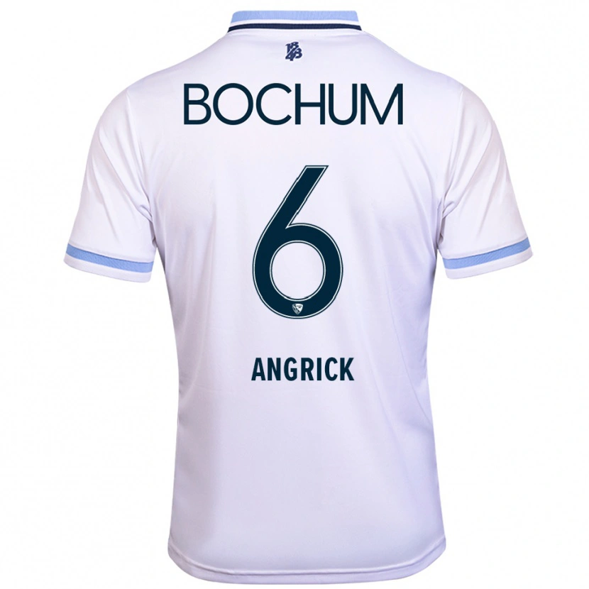 Danxen Women Janine Angrick #6 White Sky Blue Away Jersey 2025/26 T-Shirt