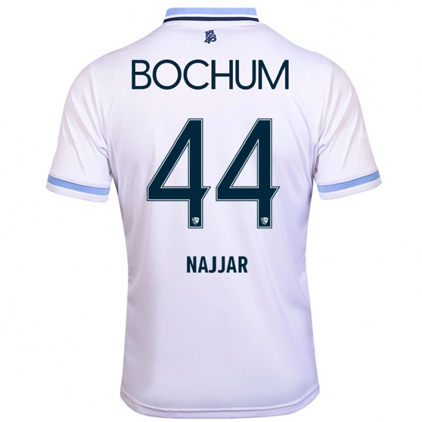 Danxen Women Jamil Najjar #44 White Sky Blue Away Jersey 2025/26 T-Shirt