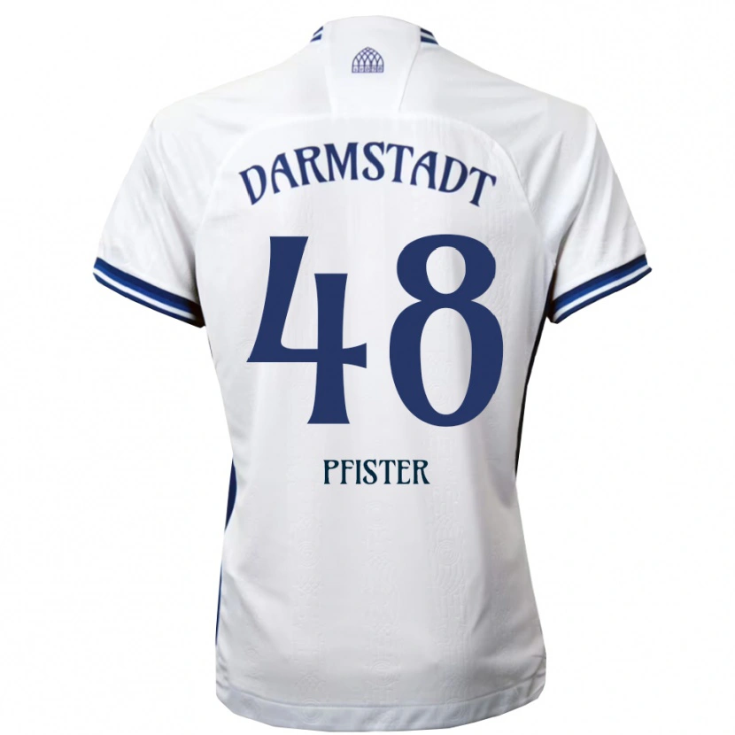 Danxen Women Max Pfister #48 White Blue Away Jersey 2025/26 T-Shirt
