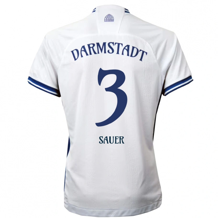 Danxen Women Nick Sauer #3 White Blue Away Jersey 2025/26 T-Shirt
