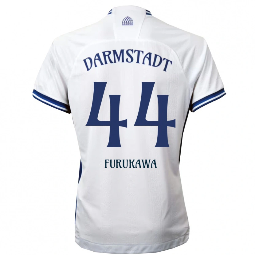 Danxen Women Yosuke Furukawa #44 White Blue Away Jersey 2025/26 T-Shirt