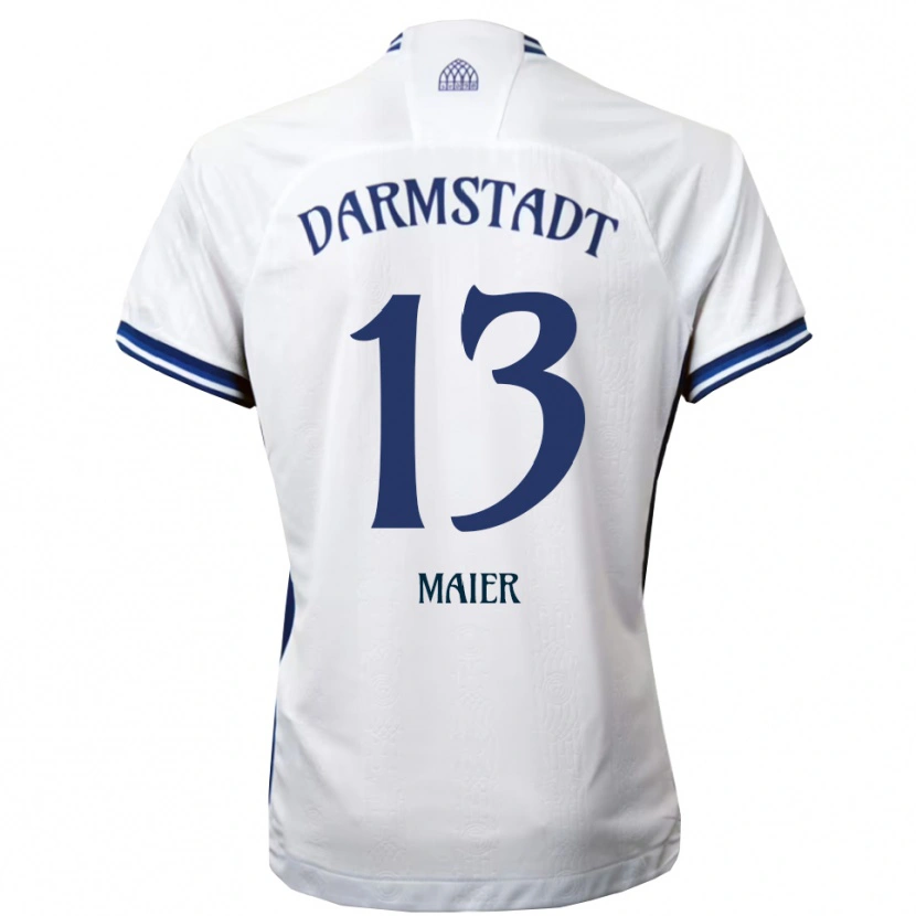 Danxen Women Marcello Maier #13 White Blue Away Jersey 2025/26 T-Shirt