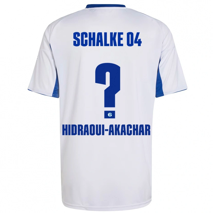 Danxen Women Yassin Hidraoui-Akachar #0 White Blue Away Jersey 2025/26 T-Shirt