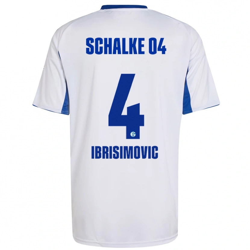 Danxen Women Amar Ibrisimovic #4 White Blue Away Jersey 2025/26 T-Shirt