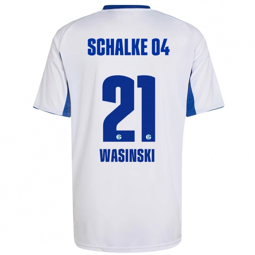 Danxen Women Martin Wasinski #21 White Blue Away Jersey 2025/26 T-Shirt