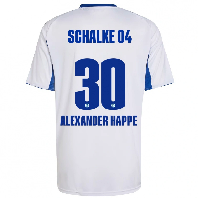 Danxen Women Luca Alexander Happe #30 White Blue Away Jersey 2025/26 T-Shirt