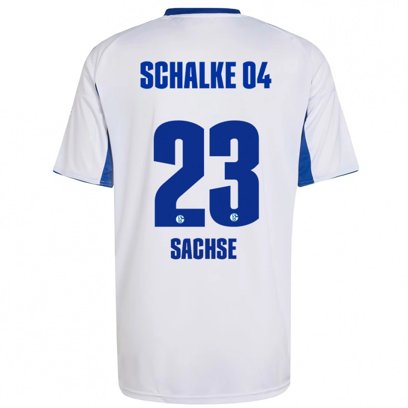Danxen Women Jakob Sachse #23 White Blue Away Jersey 2025/26 T-Shirt
