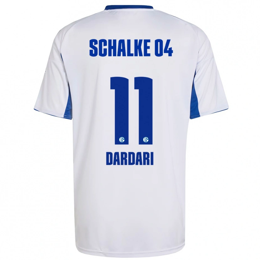 Danxen Women Bilal Dardari #11 White Blue Away Jersey 2025/26 T-Shirt