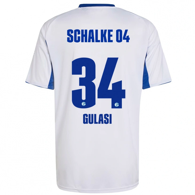 Danxen Women Ayman Gulasi #34 White Blue Away Jersey 2025/26 T-Shirt