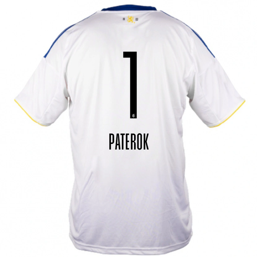 Danxen Women Tim Paterok #1 White Blue Yellow Away Jersey 2025/26 T-Shirt