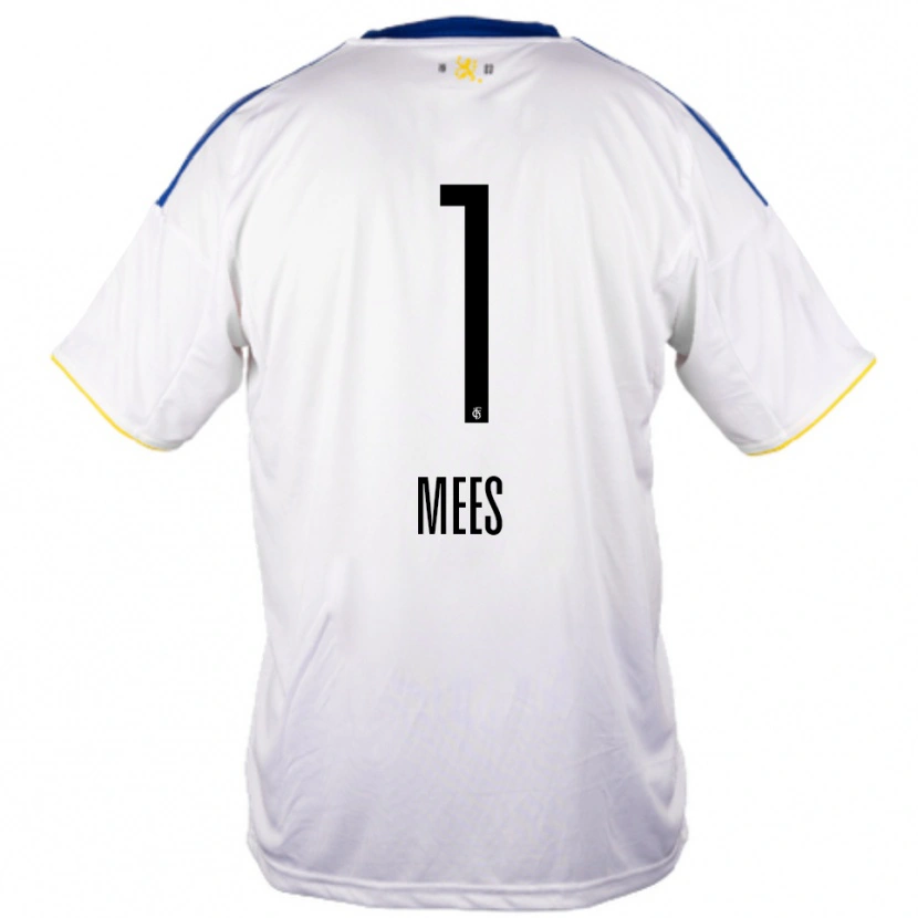 Danxen Women Alexander Mees #1 White Blue Yellow Away Jersey 2025/26 T-Shirt