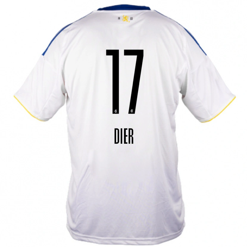 Danxen Women Lucas Dier #17 White Blue Yellow Away Jersey 2025/26 T-Shirt