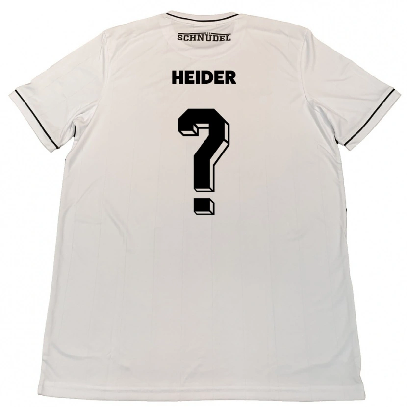 Danxen Women Antonia Heider #0 White Black Away Jersey 2025/26 T-Shirt
