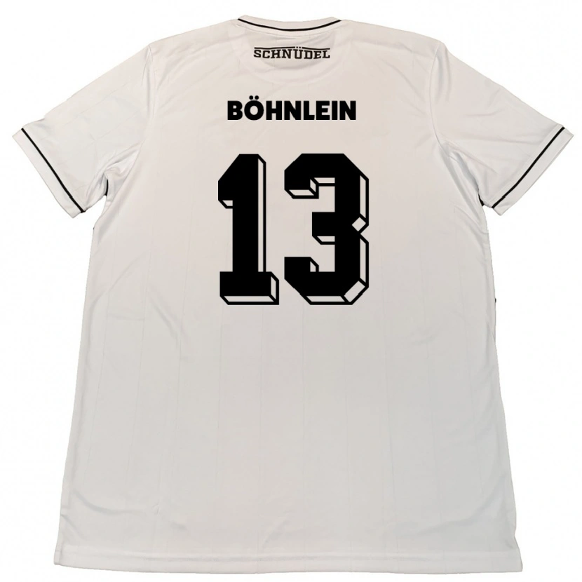 Danxen Women Kristian Böhnlein #13 White Black Away Jersey 2025/26 T-Shirt