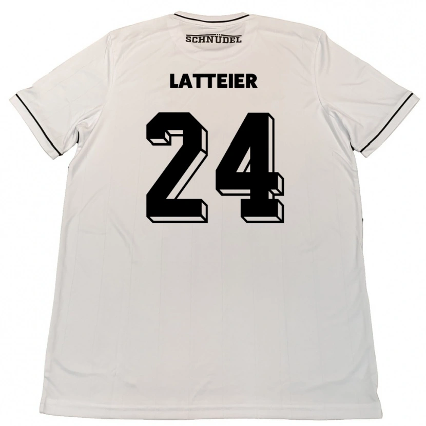 Danxen Women Tim Latteier #24 White Black Away Jersey 2025/26 T-Shirt