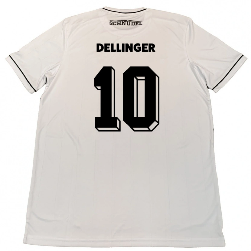 Danxen Women Michael Dellinger #10 White Black Away Jersey 2025/26 T-Shirt