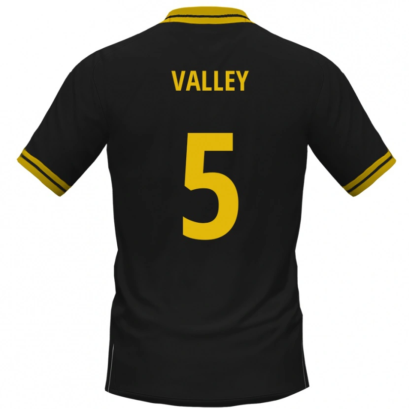 Danxen Women Noah Valley #5 Black Yellow Away Jersey 2025/26 T-Shirt