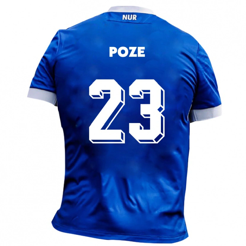 Danxen Women Paulas Poze #23 Blue White Away Jersey 2025/26 T-Shirt