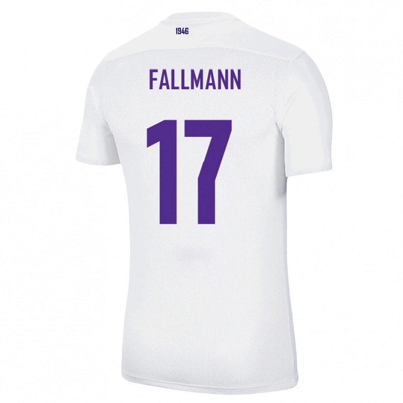 Danxen Women Pascal Fallmann #17 White Green Away Jersey 2025/26 T-Shirt