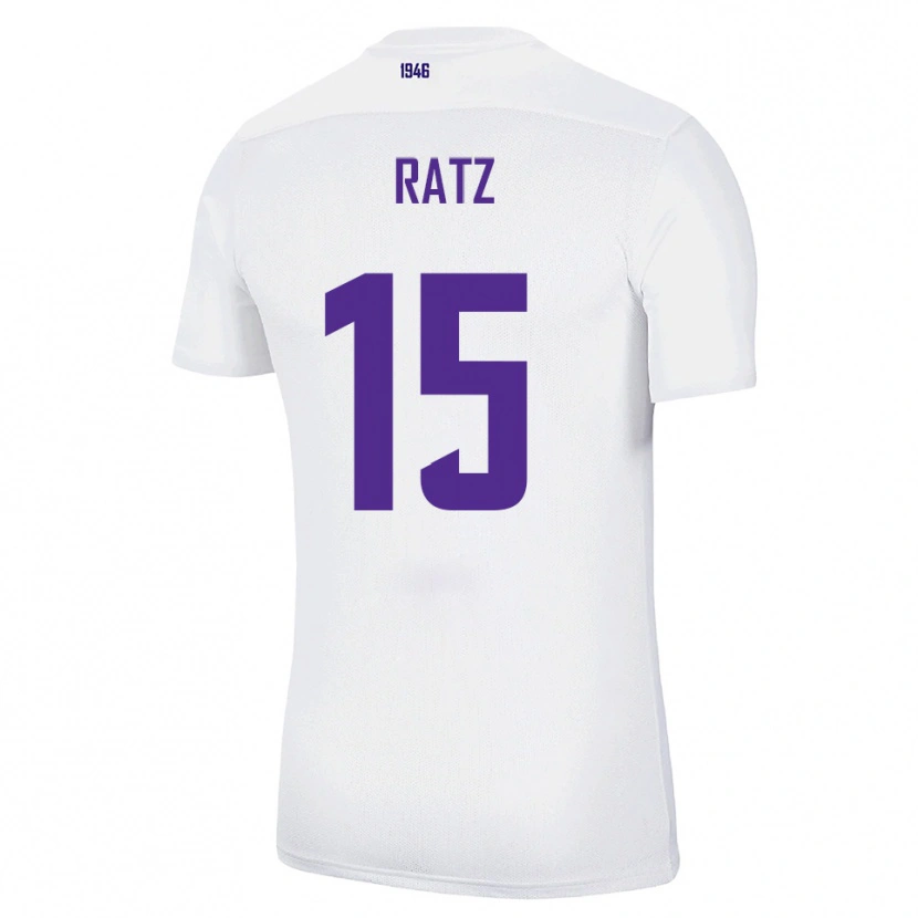 Danxen Women Hermann Ratz #15 White Green Away Jersey 2025/26 T-Shirt